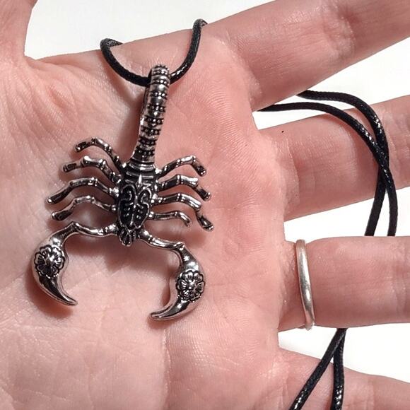 Stainless Large Scorpion Necklace Western Escorpion Christmas Birthday Gift NEW! - Picture 4 of 5